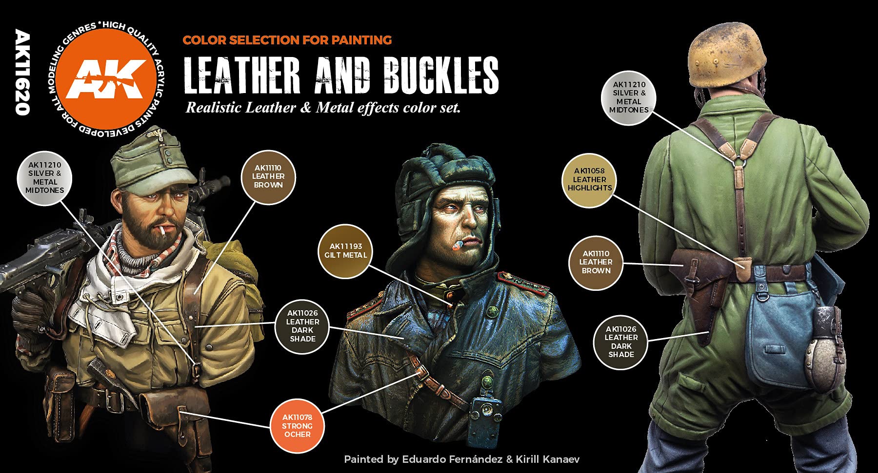 Amazon.com: AK Interactive 3G Leather And Buckles - Plastic